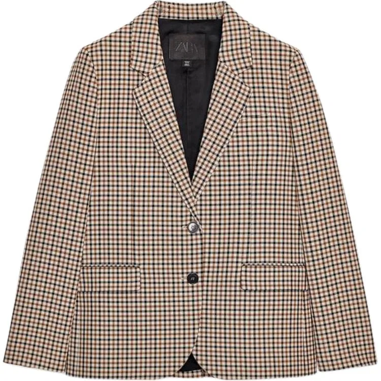 Женский деловой костюм с лацканами Multicolor ZARA, Multicolor