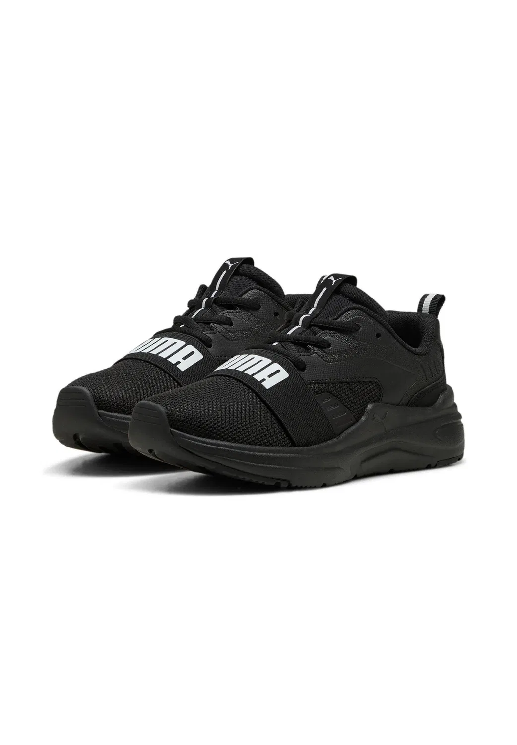 Детские кроссовки с шнуровкой SOFTRIDE Wired 2 JR Puma, Schwarz Weiss