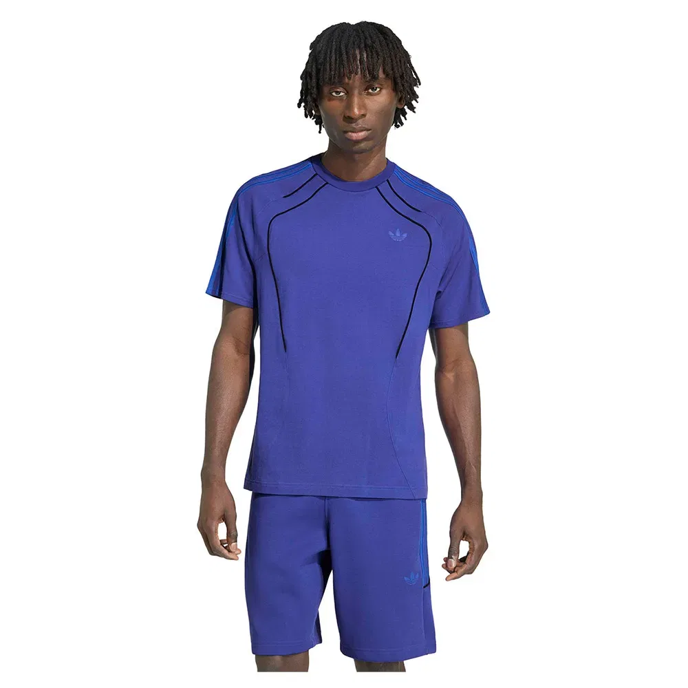 Мужская футболка с принтом Spacer Teamgeist 26 Cutline Adidas Originals, Blue