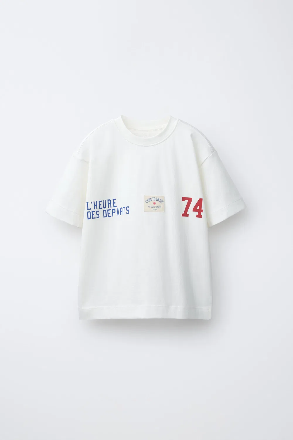 Футболка с лозунгом для бега ZARA, White