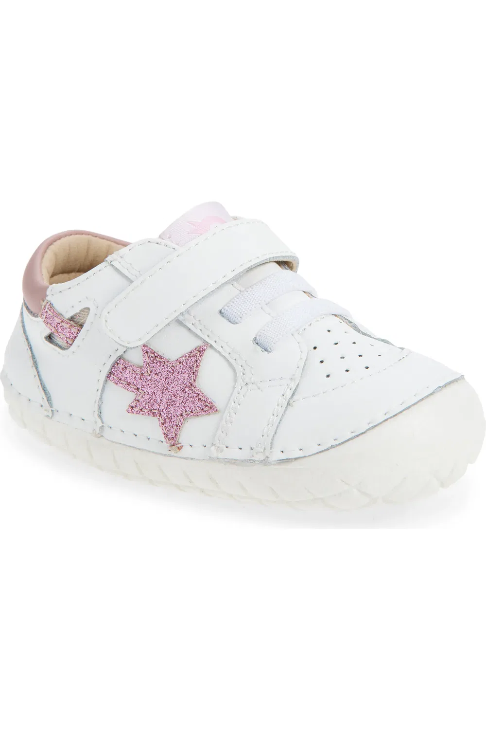 Кроссовки детские для первых шагов Pavesta Old Soles, Snow/Glam Pink
