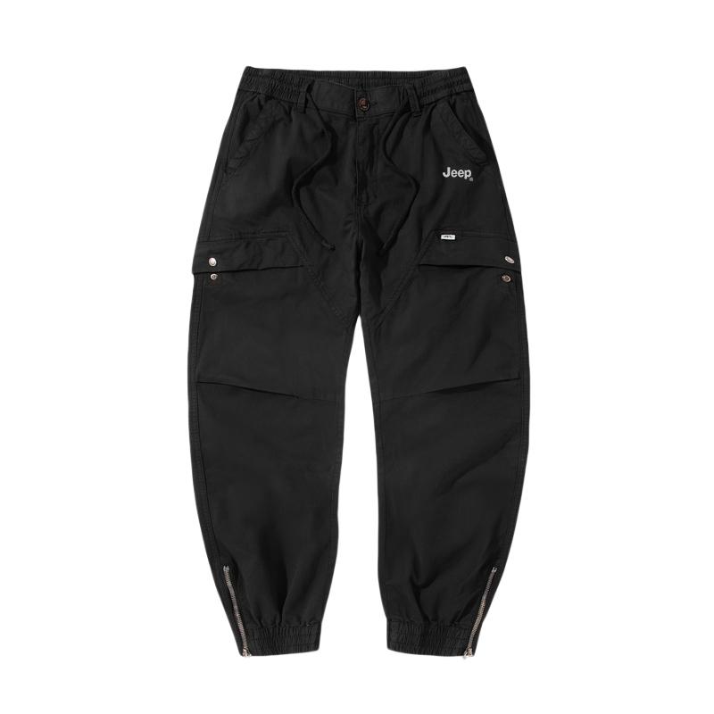 

Минималистичные брюки карго с несколькими карманами и манжетами на резинке Unisex Jeep, кофе