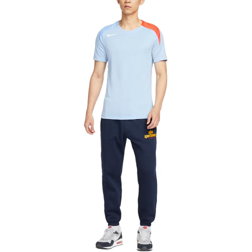 Футболка dri fit ss25 мужская Nike, ярко-красный/белый — фото 2