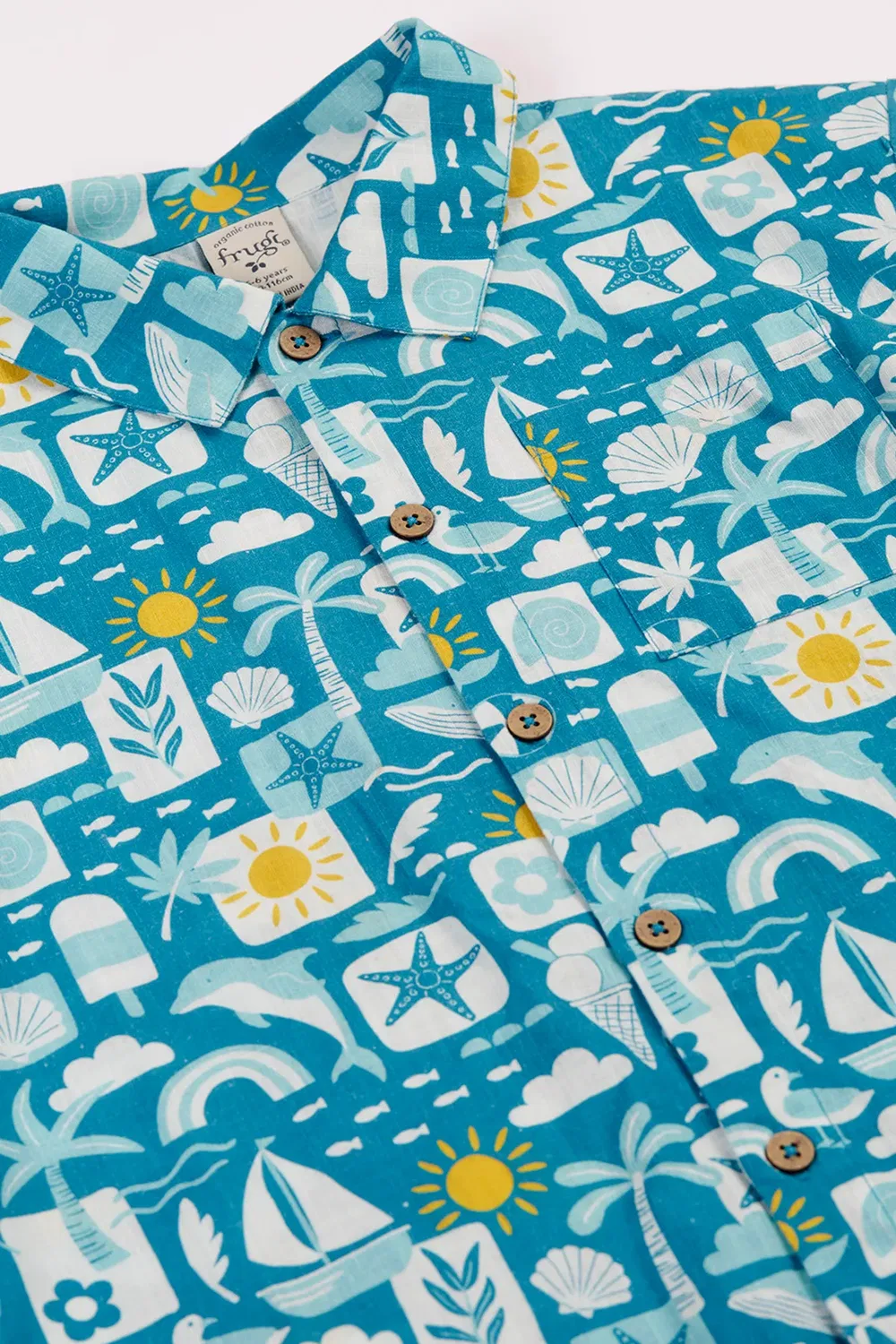 Рубашка Ellison Frugi, Blue — фото 3