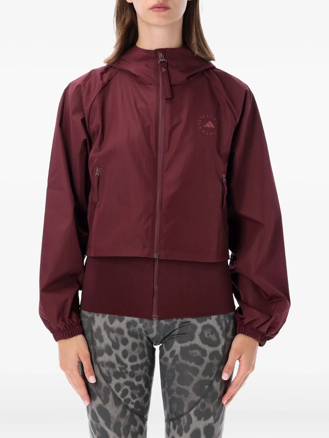 Куртка с капюшоном красная Adidas, красный