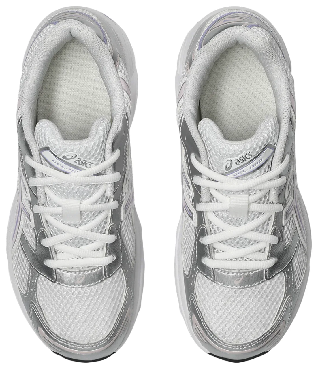 Кроссовки для девочек GEL-1130 ASICS, цвет White/Cosmos/Pink — фото 4