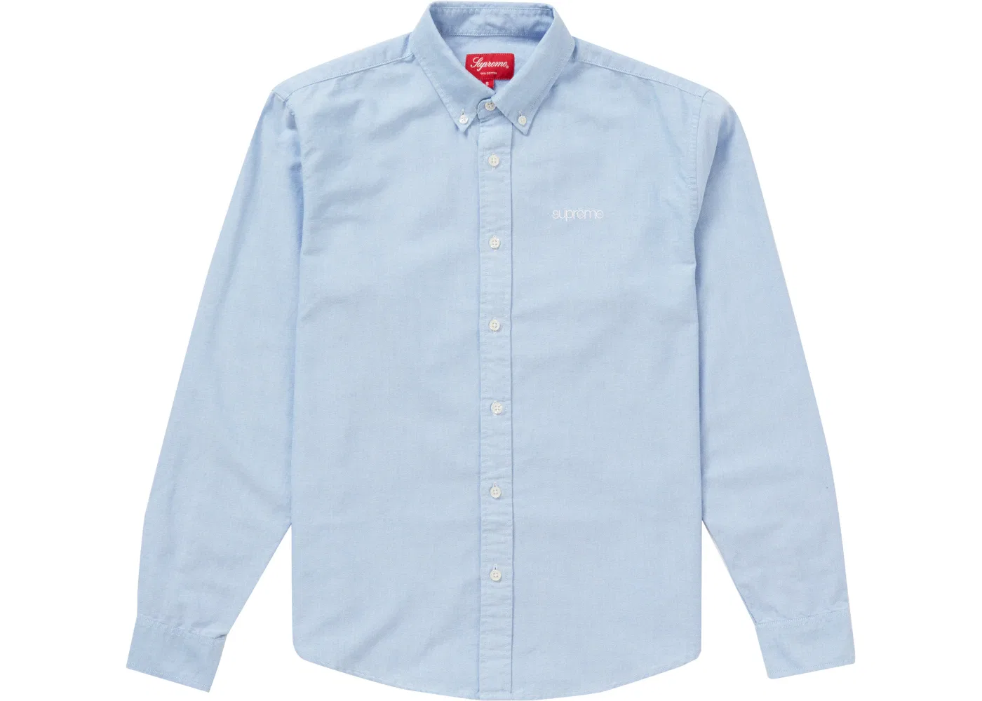 Мужская рубашка с длинным рукавом Shirt (SS20) Supreme, Light Blue