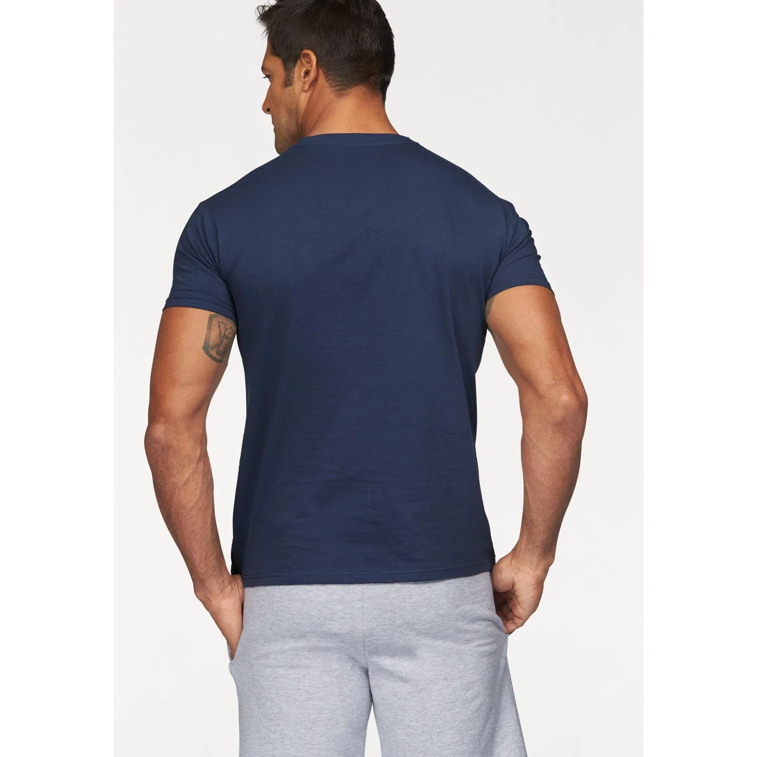 Детская футболка из чистой хлопка Fruit of the Loom, Navy/White — фото 3