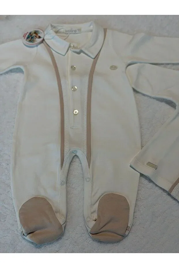 Детский комбинезон для новорожденных хлопковый набор 9 предметов Mummys Love, Beige