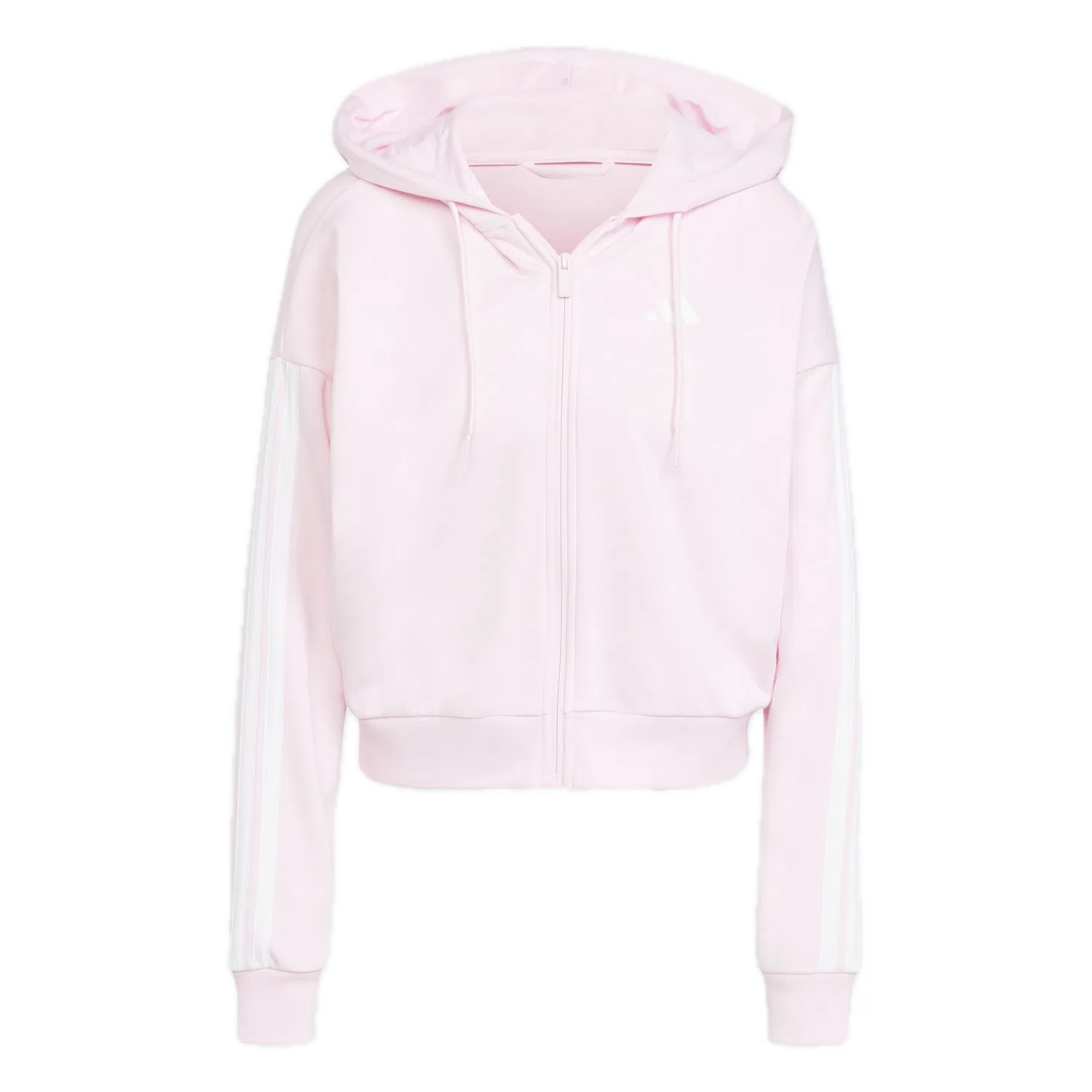 Женская тренировочная куртка с тремя полосками Adidas, розовый