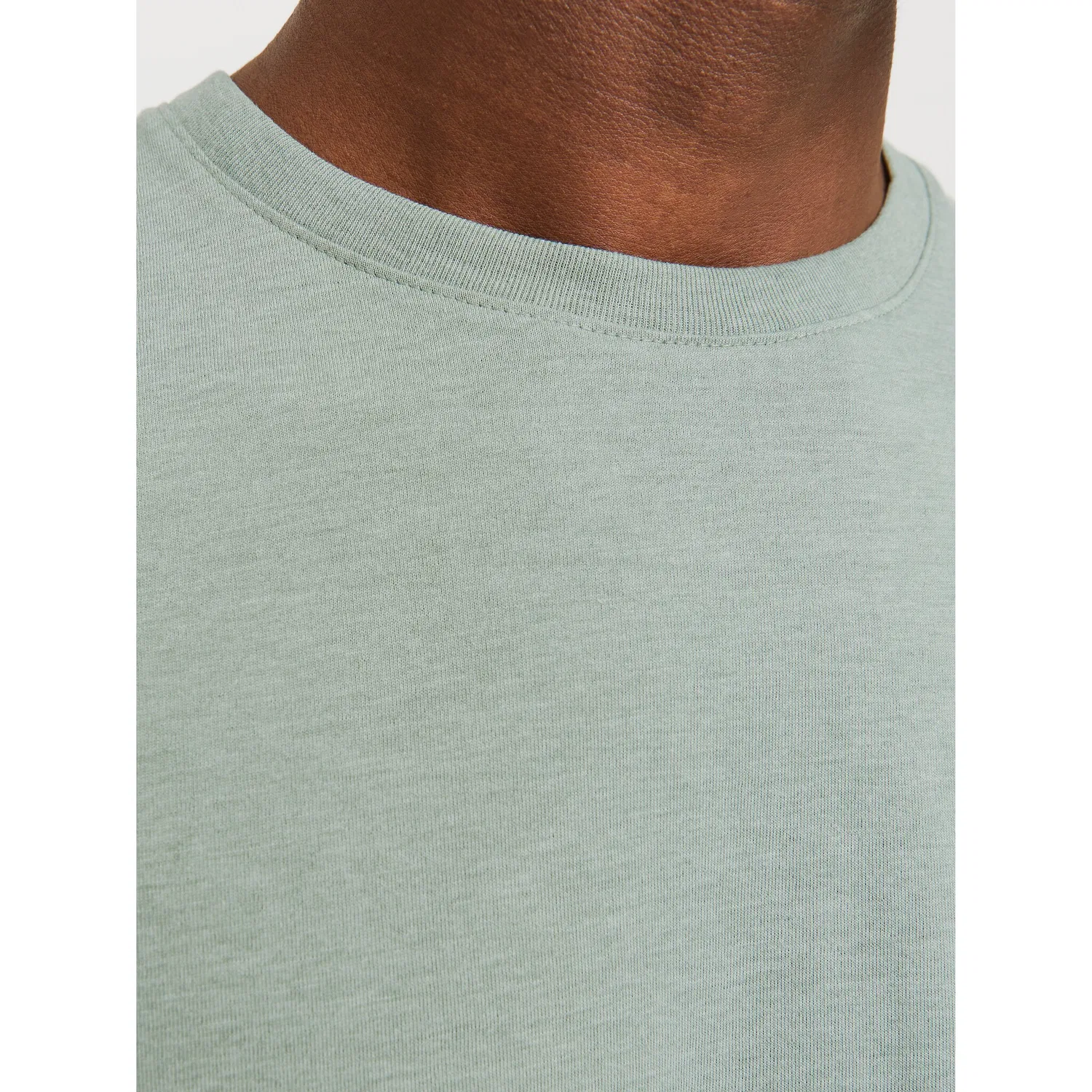Детская футболка с круглым вырезом из органического хлопка Jack & Jones, Iceberg Green Melange — фото 3