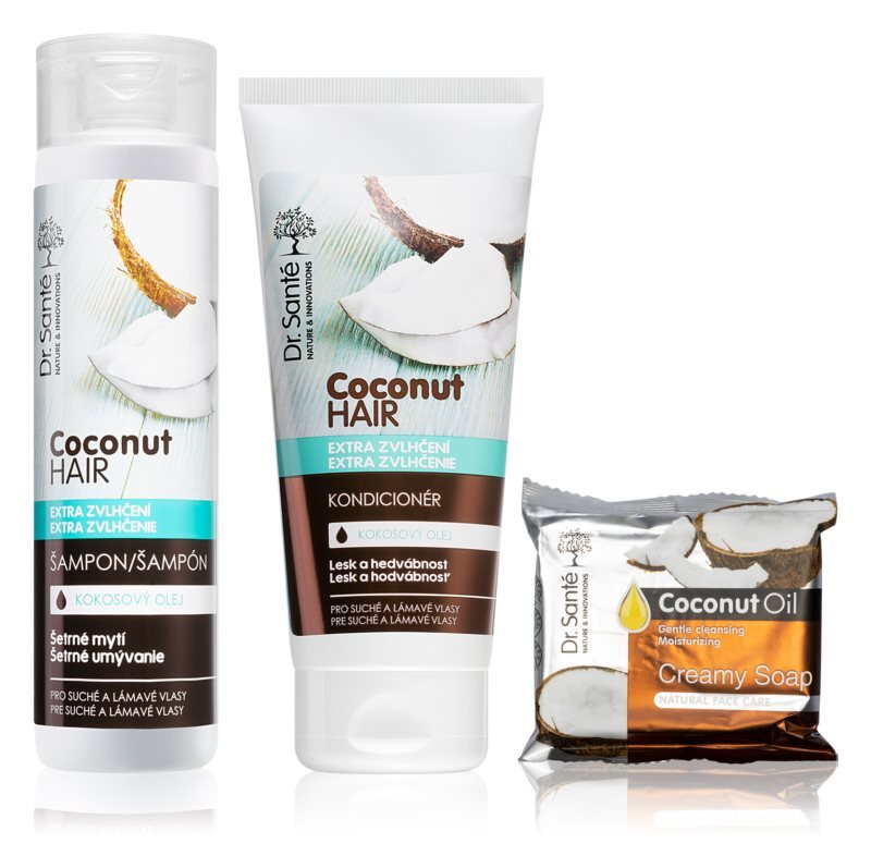 

Удобная упаковка (для сухих волос) Dr. Santé Coconut
