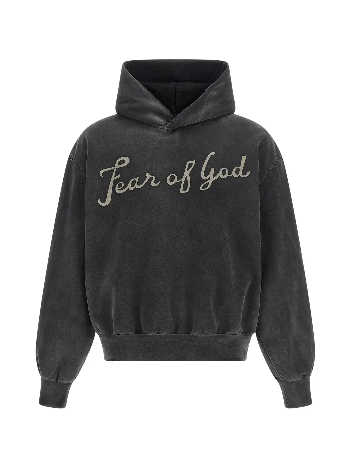 Худи из хлопка с графическим принтом, серое Fear Of God, серый