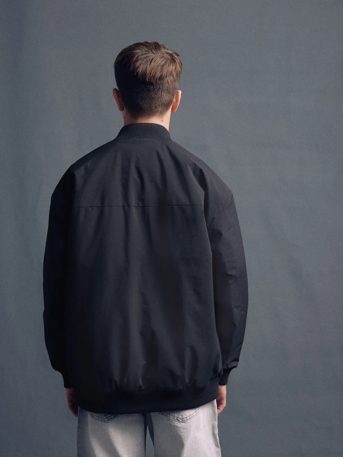 Бомбер, водонепроницаемый, Black Bomber Jacket Next, черный — фото 4