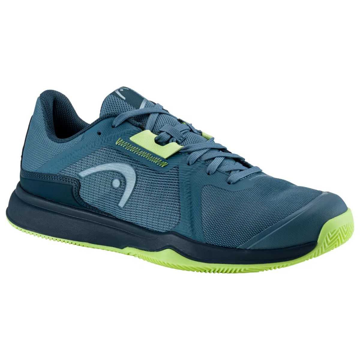 Детские кроссовки для мальчиков дышащие HEAD Sprint Team 3.5 Clay Men's, Blue Light Green — фото 2