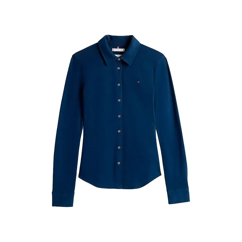 Женская рубашка с длинным рукавом Tommy hilfiger 1985 Slim Fit, Blue — фото 3