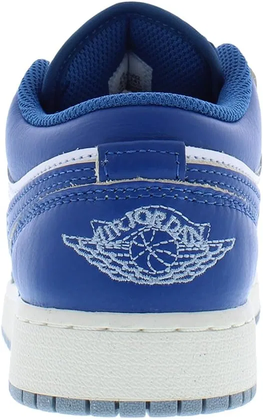 Детские кроссовки для мальчиков Air Jordan 1 Low Nike, White/Blue — фото 3
