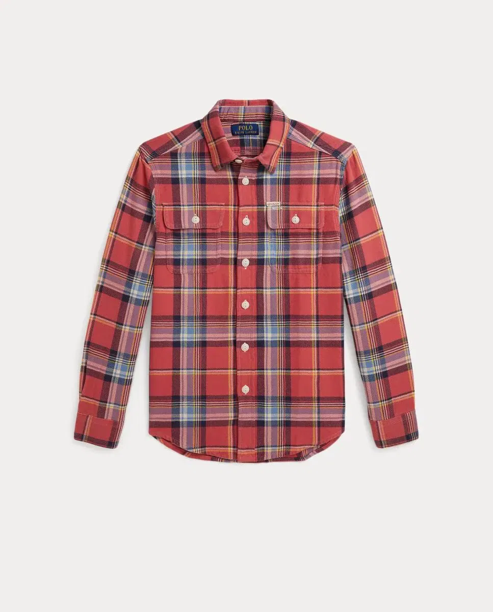 Детская рубашка для мальчиков фланелевая Polo Ralph Lauren, Red