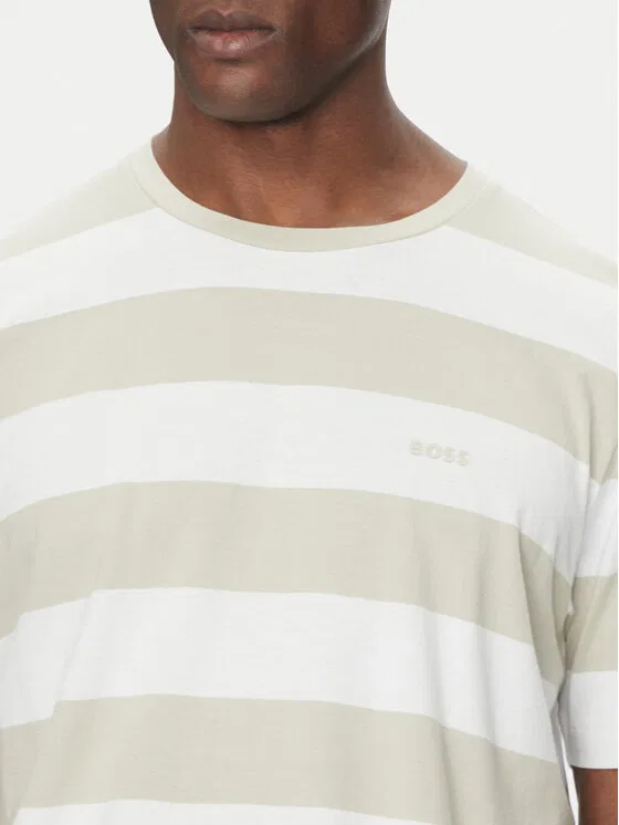 Футболка relaxed fit TalesStripe Boss, бежевый — фото 4