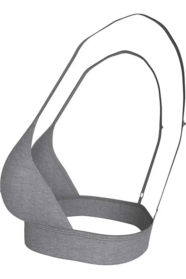 Женское бра с V-образным вырезом Calvin Klein, Gray — фото 4