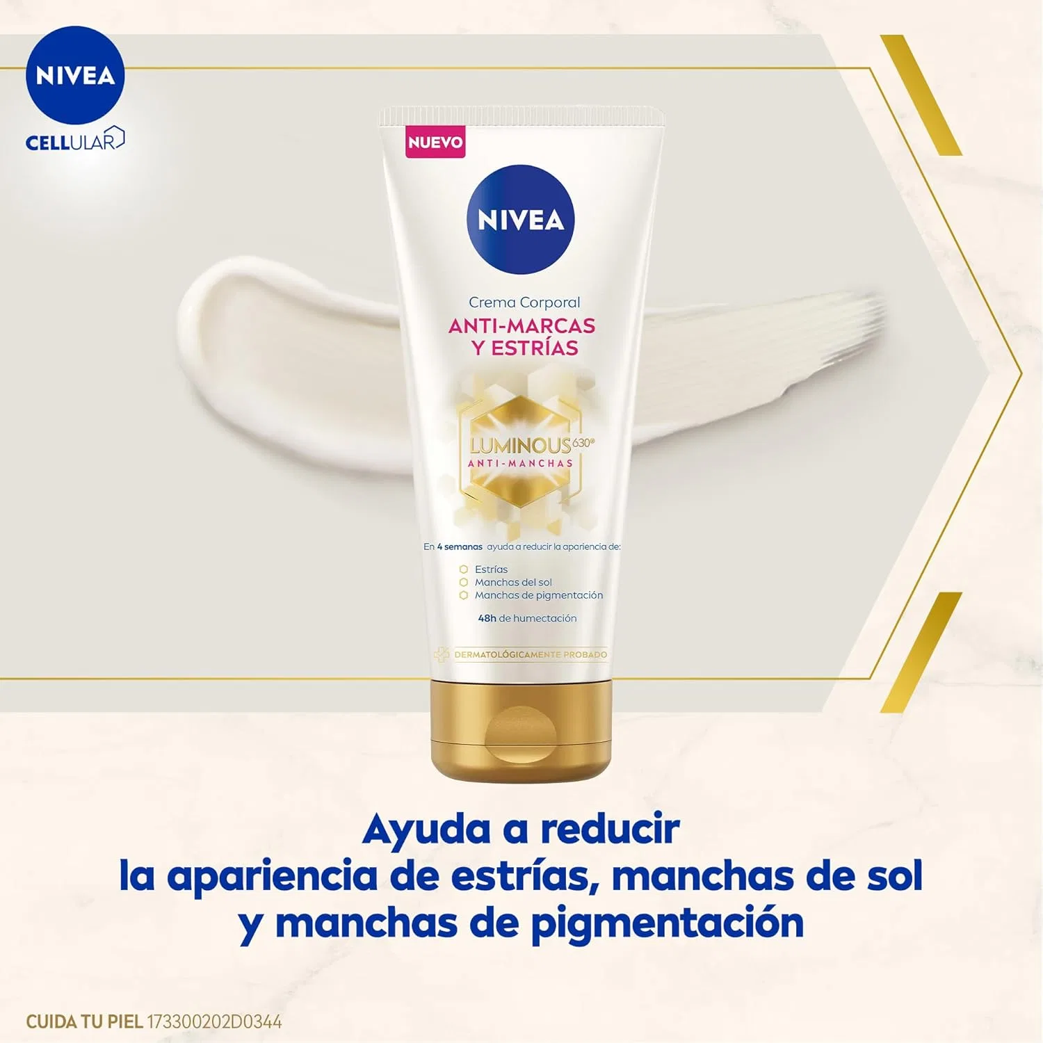 Масло для тела NIVEA Luminous630 Anti-Stretch Marks 100 мл — фото 3