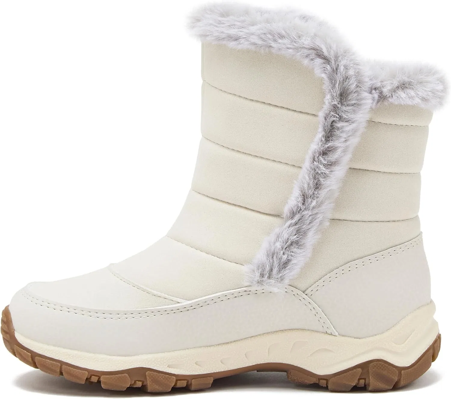 Детские зимние сапоги для мальчиков и девочек с утеплителем Lands' End Expedition Warmest Waterproof No Tie, White — фото 3