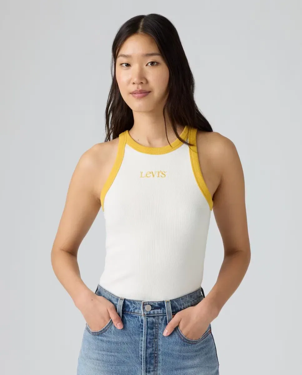 Женская футболка без рукавов Levi's, Crema — фото 4