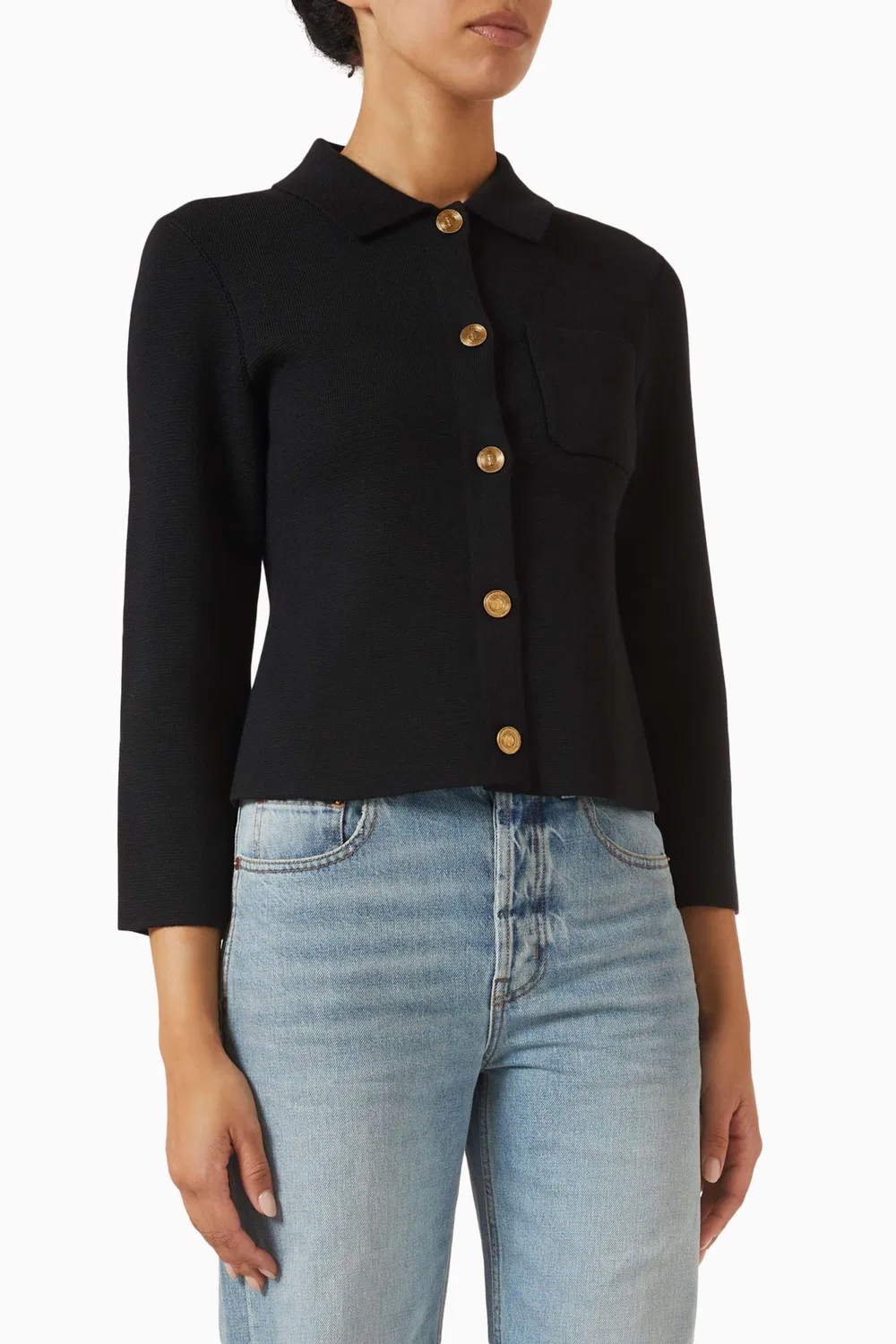 Кардиган на пуговицах из шерсти Polo Cardigan SAINT LAURENT