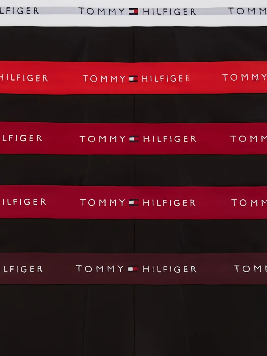 Трусы-боксеры хлопковые черные (набор из 5 пар) Tommy Hilfiger, черный — фото 2