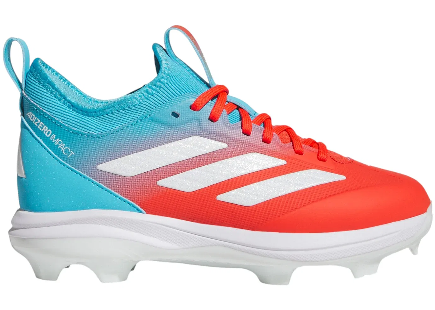 Детские бутсы с шипами Candy TPU Adidas, Bright Cyan Cloud White Bright Red
