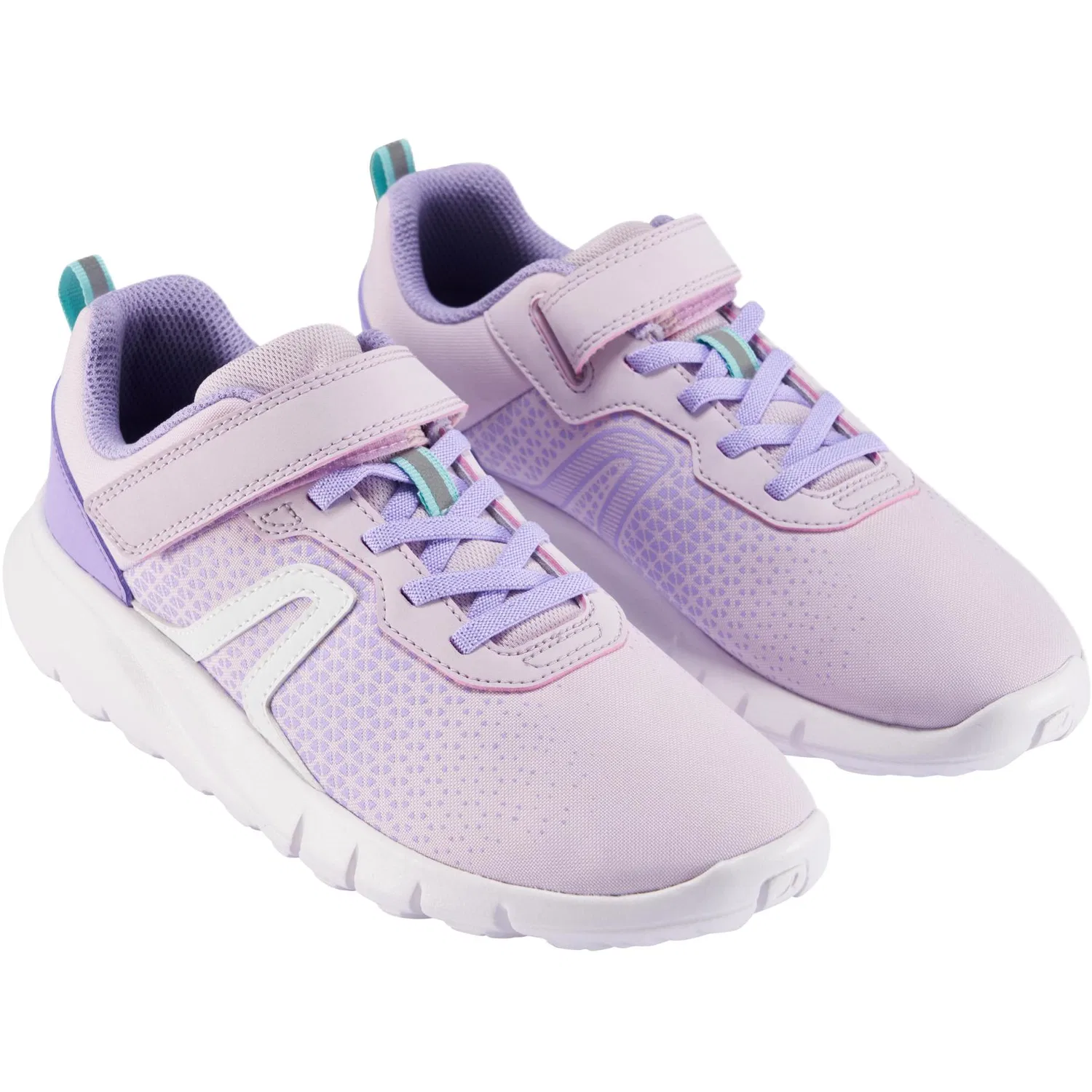 Детские кроссовки для повседневной носки DECATHLON, Light Lilac/Lavender/Snow — фото 4