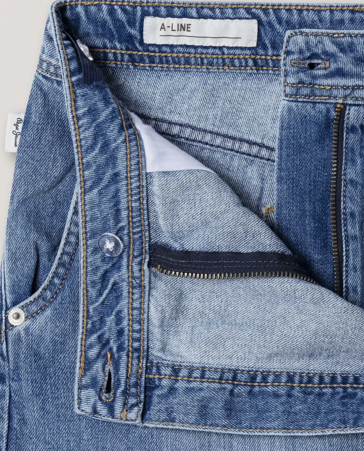 Детская юбка-шорты для девочек из денима Pepe Jeans, Azul — фото 2