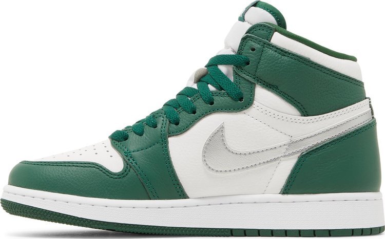 Кроссовки Air Jordan 1 Retro High OG GS Gorge Green, зеленый — фото 3