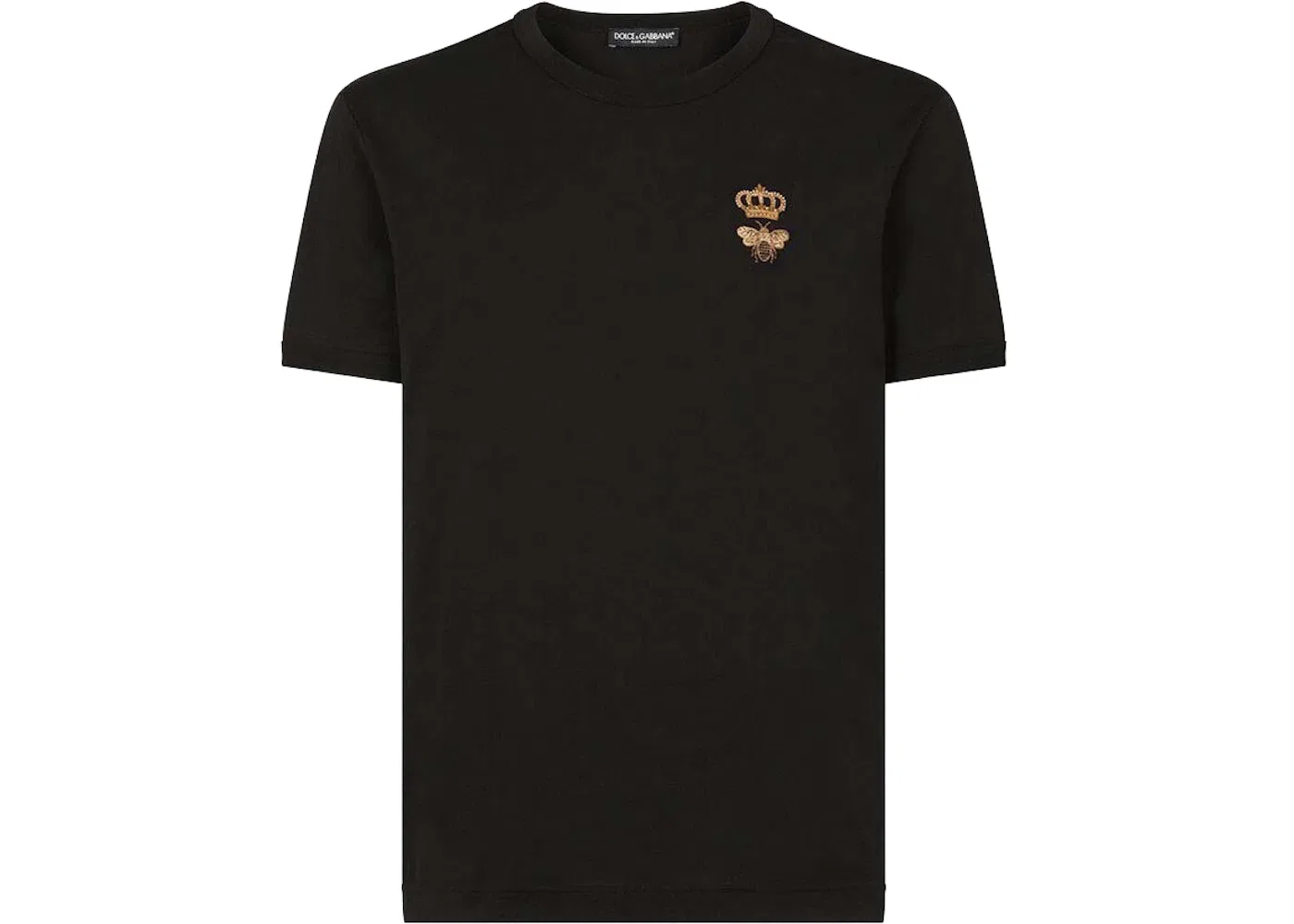 Мужская футболка с кружевной отделкой Dolce & Gabbana, Black