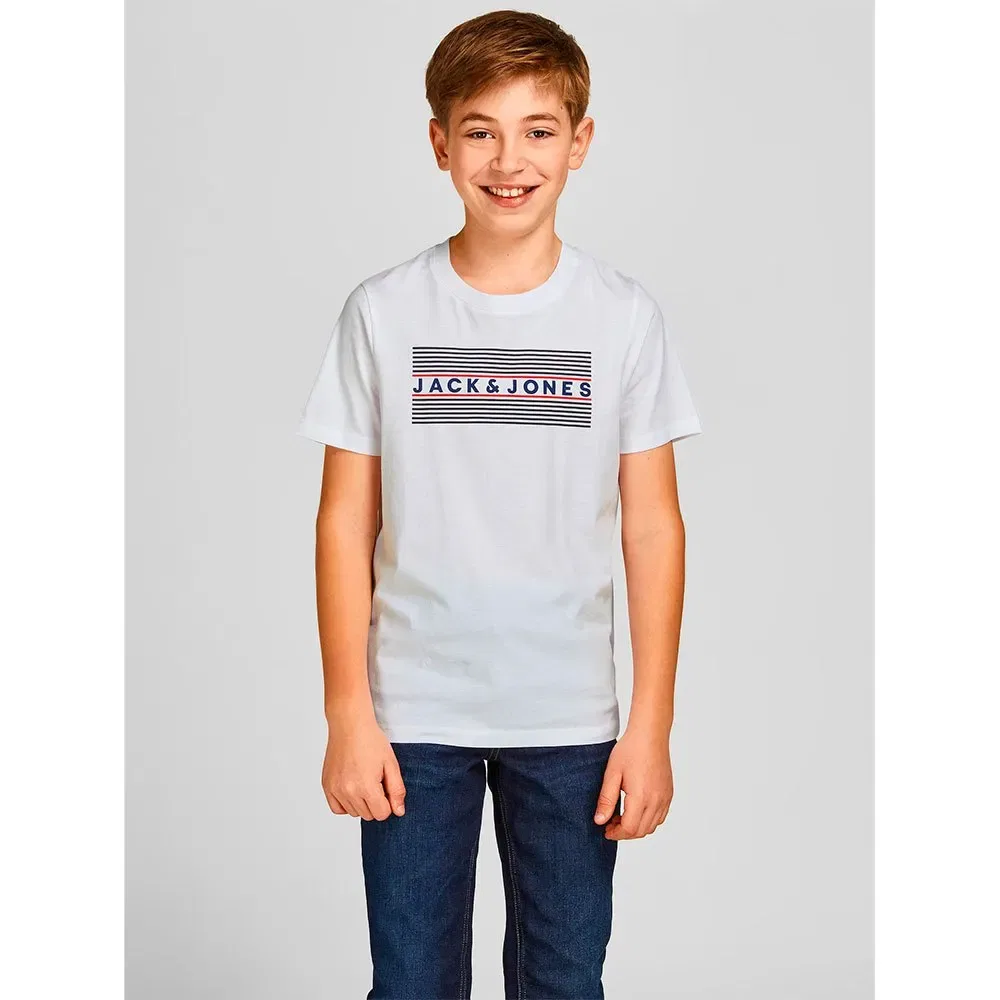 Детские футболки с принтом Corp Logo Jack & jones, 2 шт, White