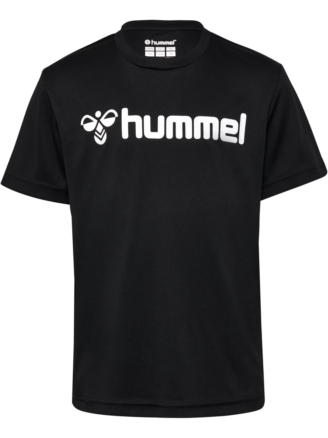 Детская футболка с принтом Hmllogo Hummel, Schwarz — фото 3