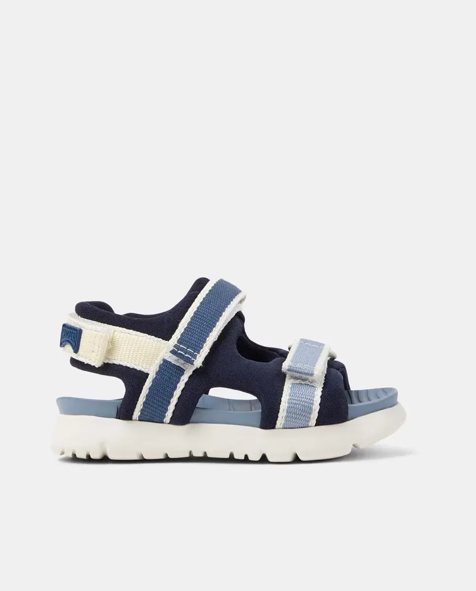 Сандалии детские Camper Oruga Twins, асимметричный дизайн, Azul
