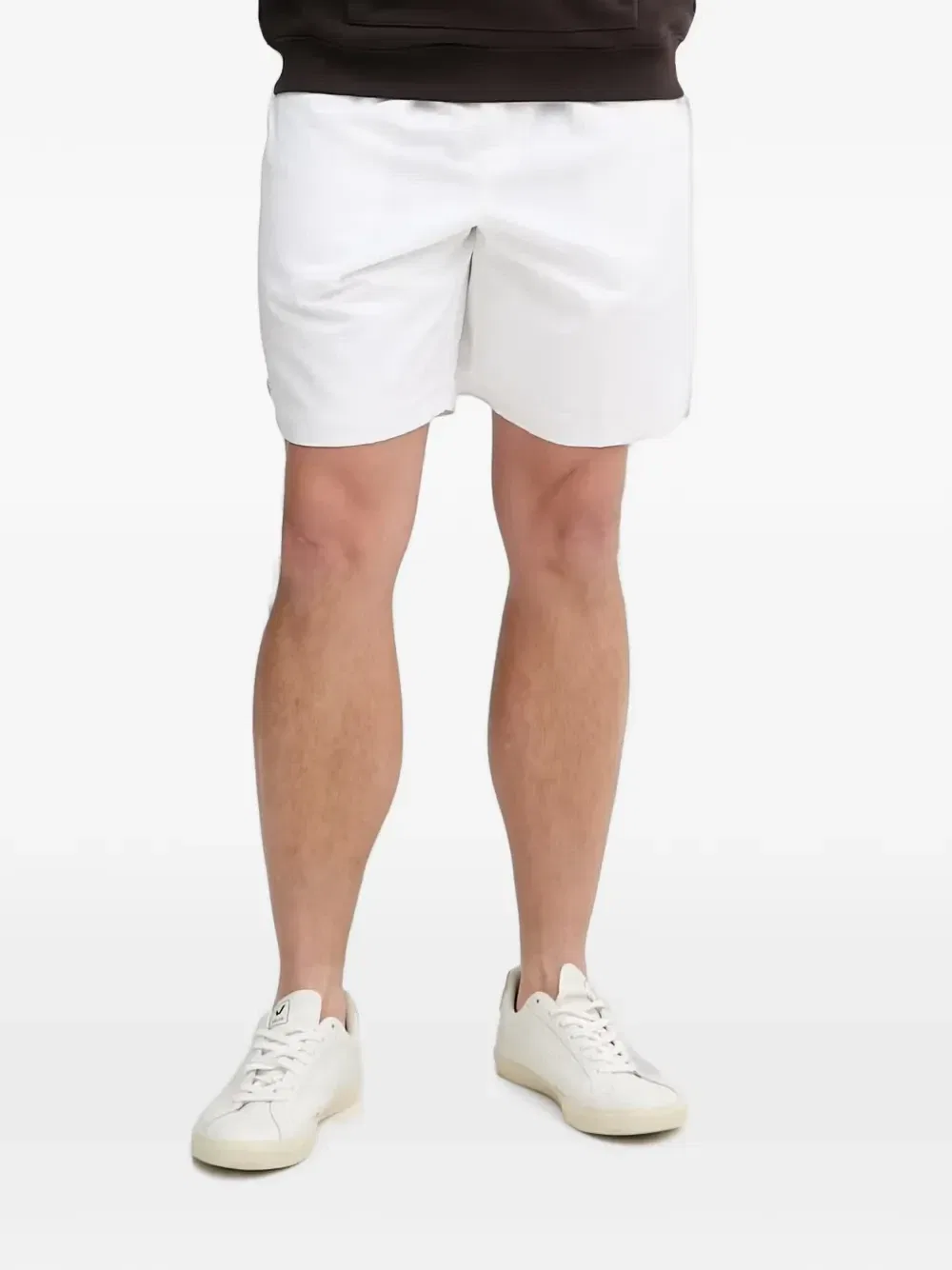 Шорты с кулиской и нашивкой-логотипом Lacoste, белый