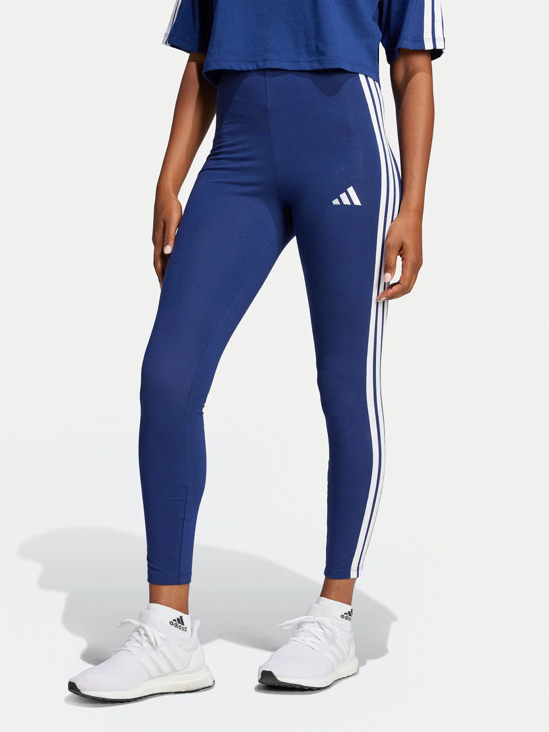 Женские леггинсы облегающего кроя Essentials Adidas, темно-синий