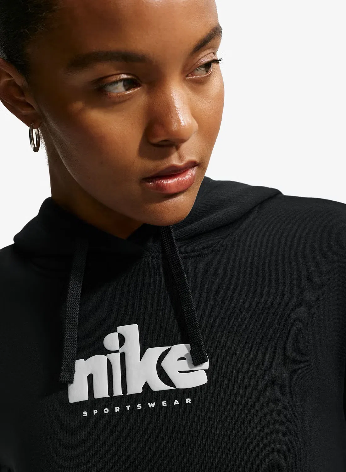 Худи с графическим принтом Club Fleece Standard Nike, черный — фото 4