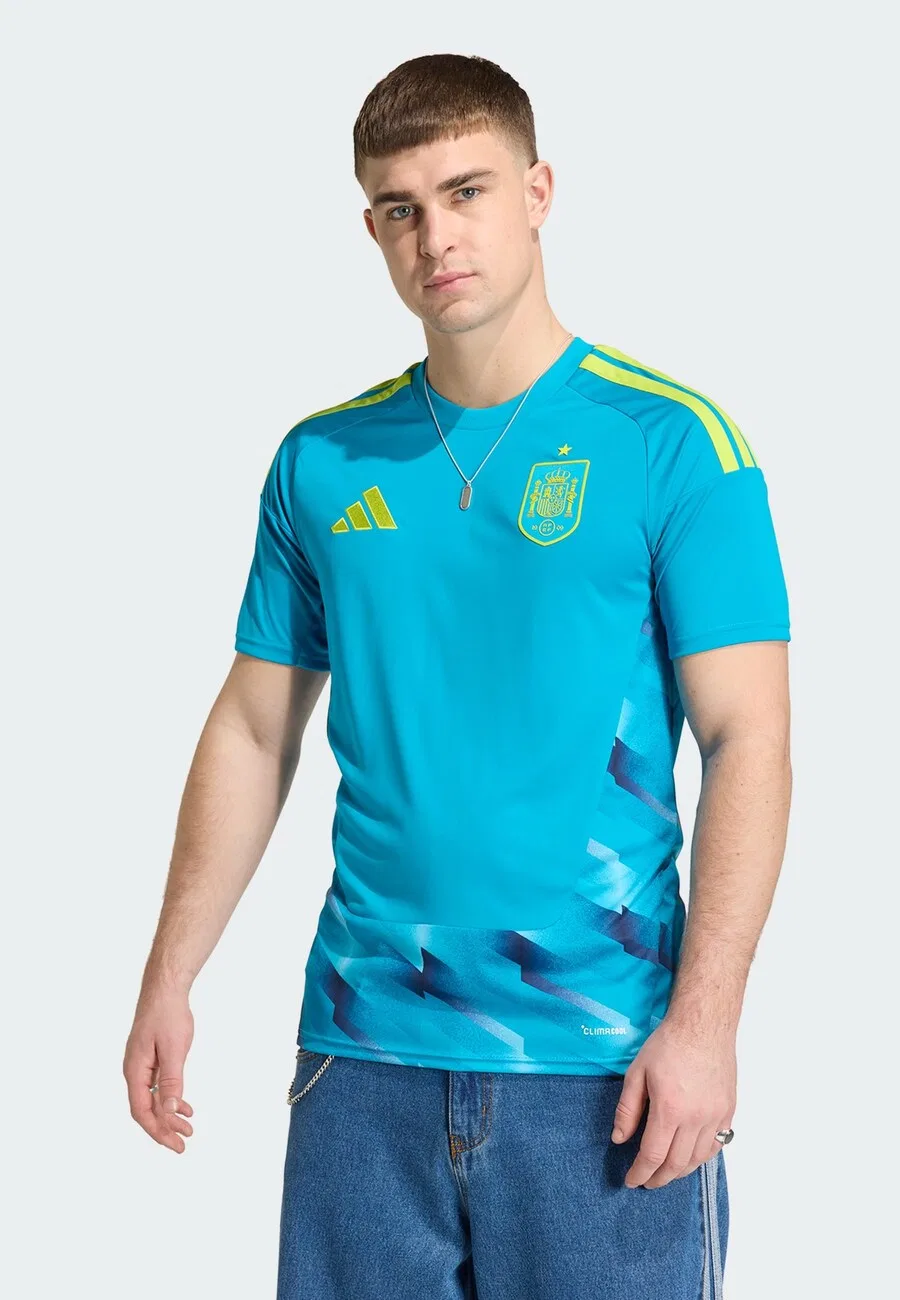 Футболка ADIDAS PERFORMANCE «Испания 26 Домашняя вратарская» синего, темно-синего цвета — фото 4