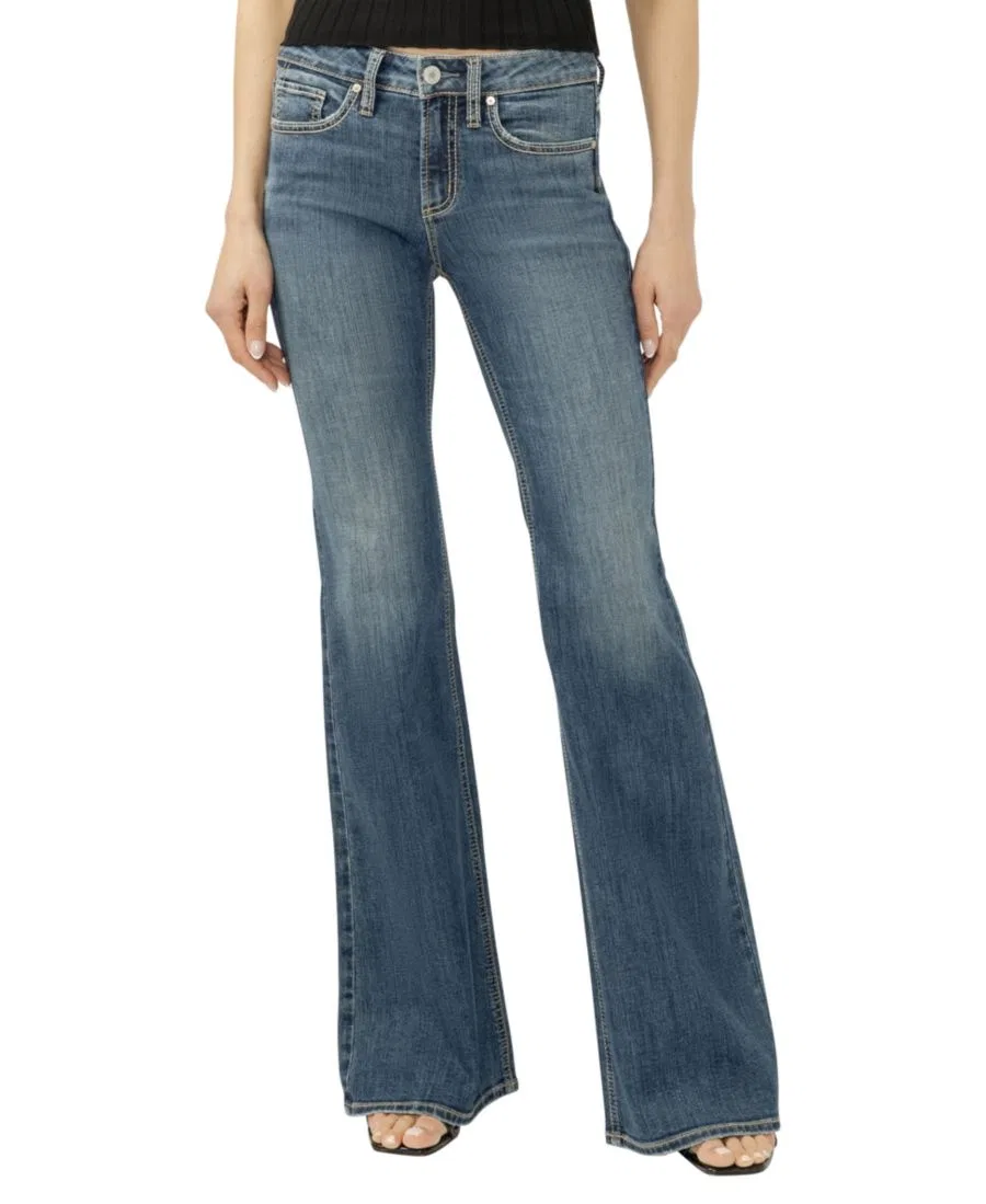 Джинсы женские скинни mid-rise flare Luxe Stretch Suki Silver Jeans Co., Beverly