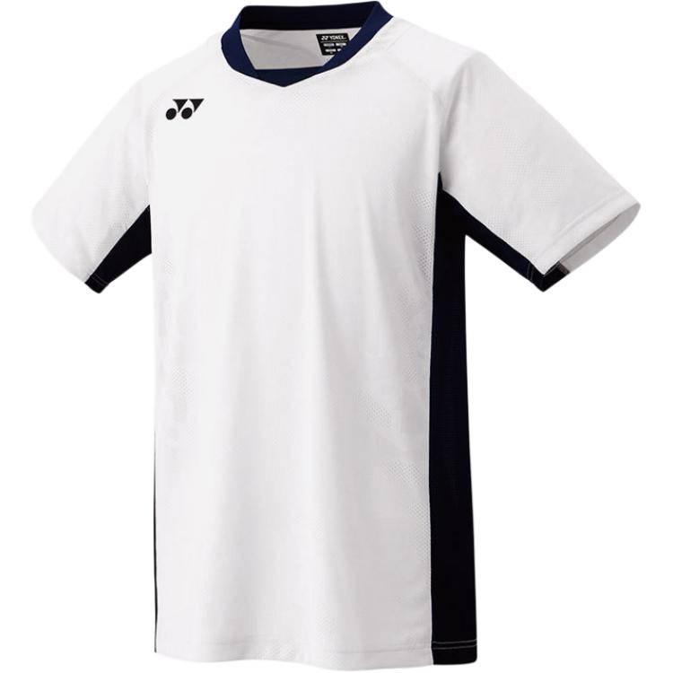 

YONEX Футболка мужская белая с V-образным вырезом