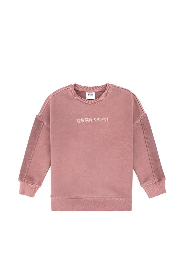 Детские свитшот для девочек хлопковый U.S. Polo Assn., Orchid