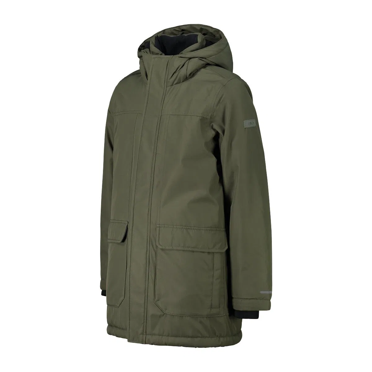 Детская куртка с капюшоном KID JACKET LONG FIX HOOD Cmp, Olivgrun Silbergrun — фото 3