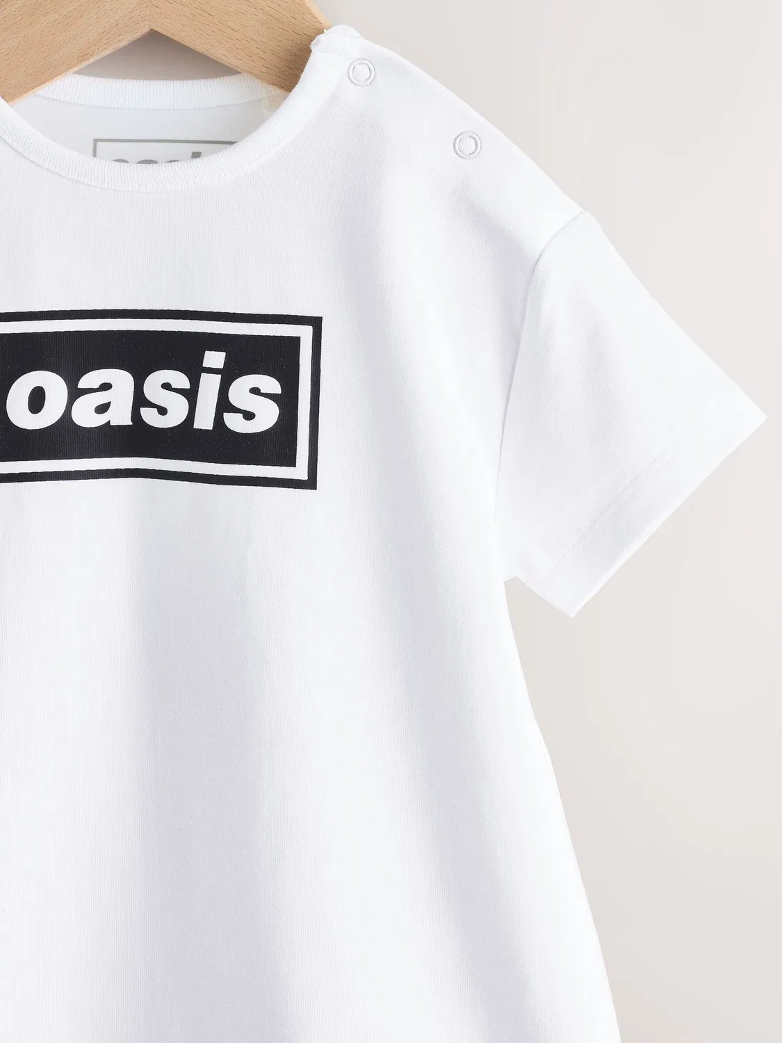 Боди для малышей, с принтом Oasis, Band Baby Romper Next, белый/черный — фото 4