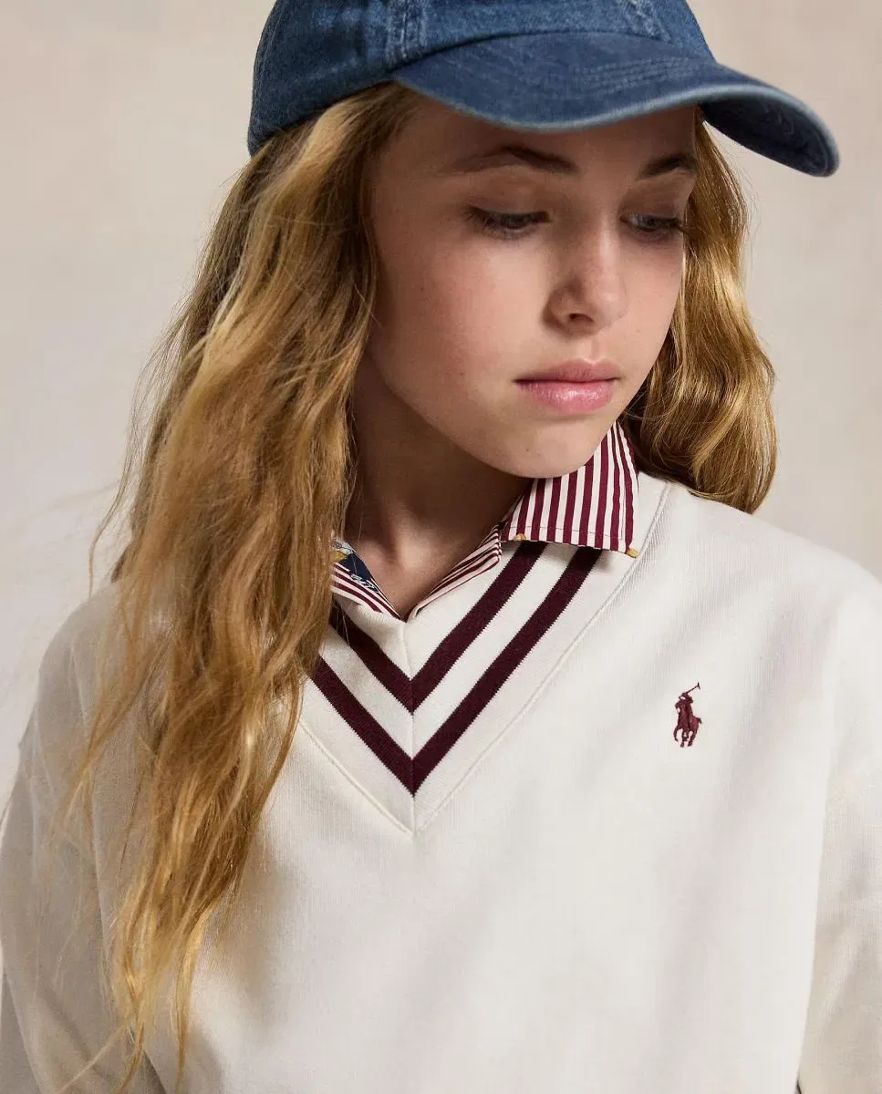 Детская толстовка для девочек из флиса Polo Ralph Lauren, Crudo — фото 3