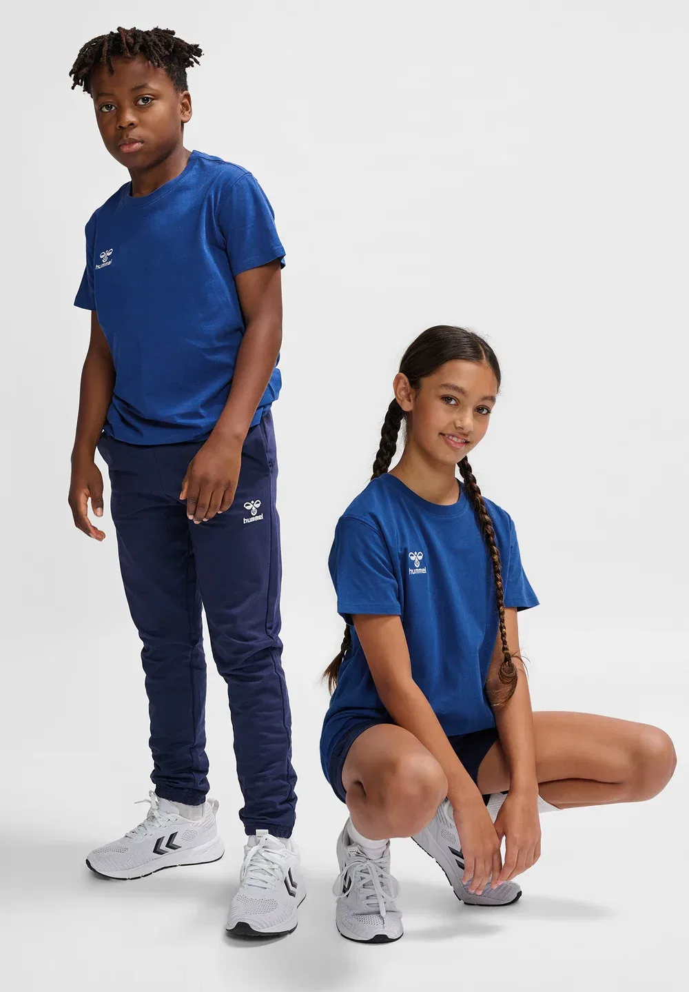 Футболка унисекс - базовая модель Hummel, True Blue — фото 2