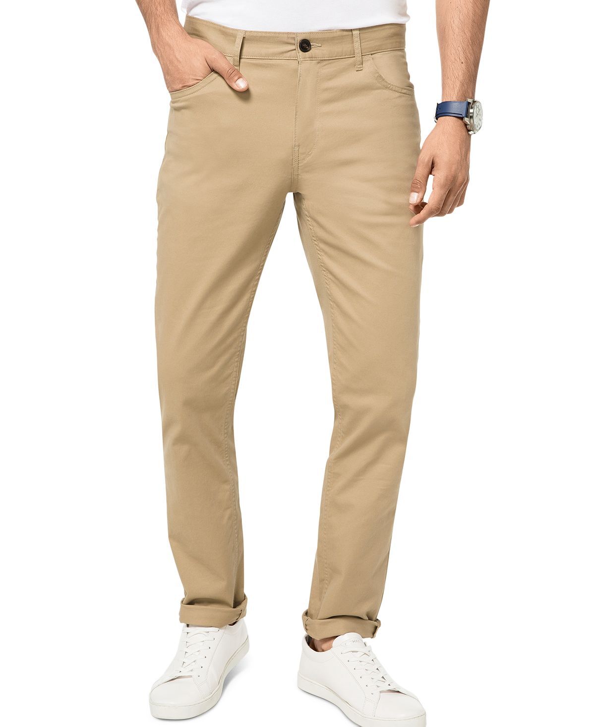 

Мужские эластичные брюки parker slim-fit Michael Kors, хаки