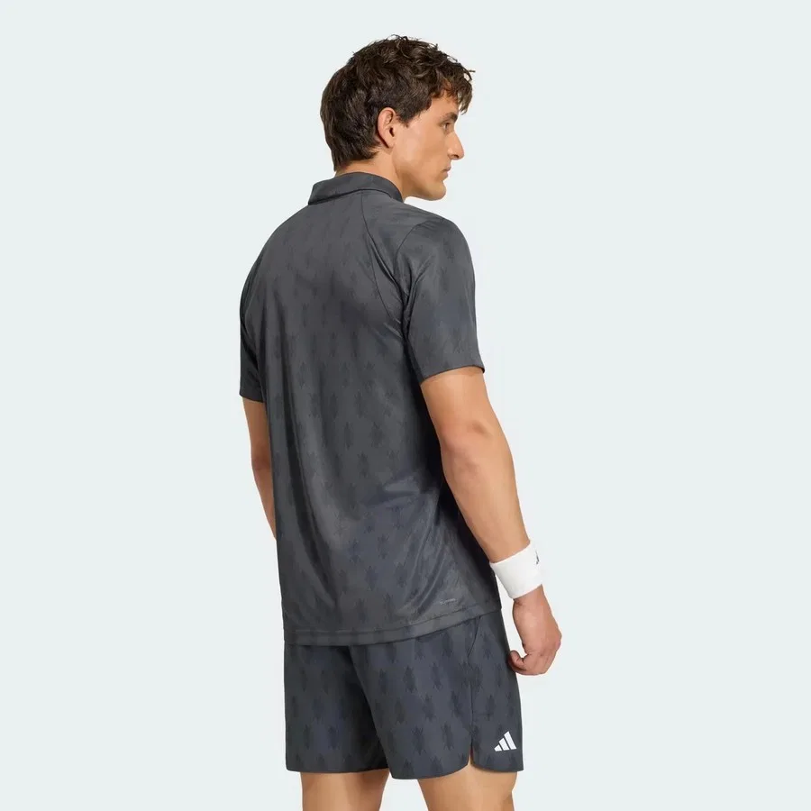 Поло с коротким рукавом и технологией Climacool adidas Club Climacool Polo, Серый — фото 2
